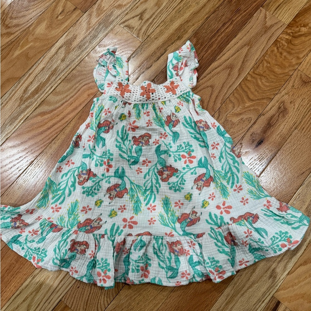 Disney Princess (Little Mermaid) Floral Toddler Dress (worn once)